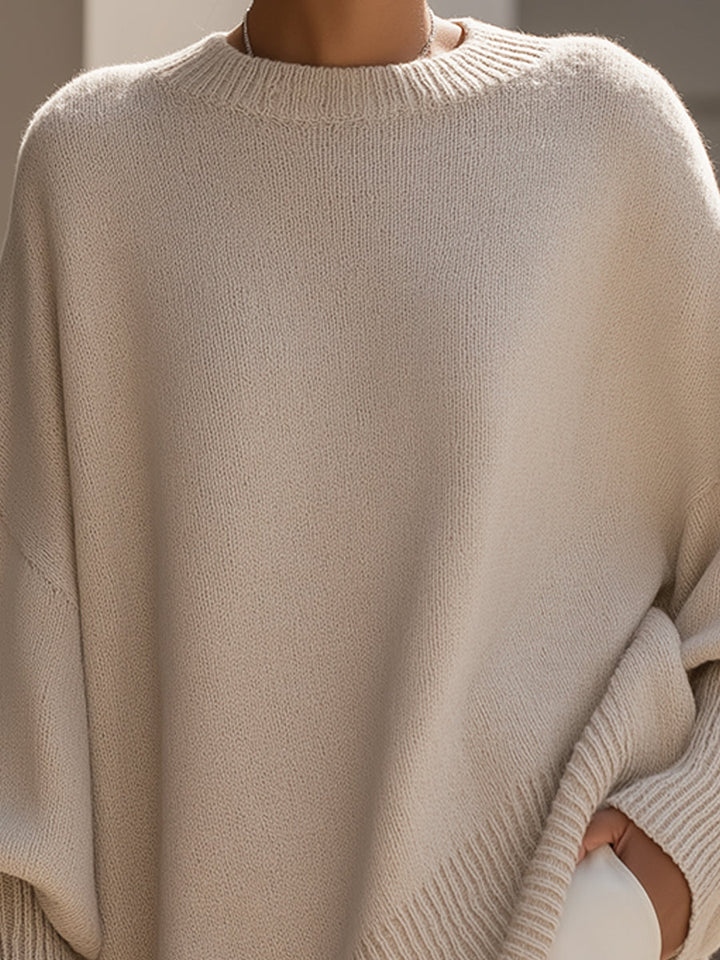 OVERSIZED KNIT PONCHO | FLOWING COMFORT WITH TIMELESS SOPHISTICATION