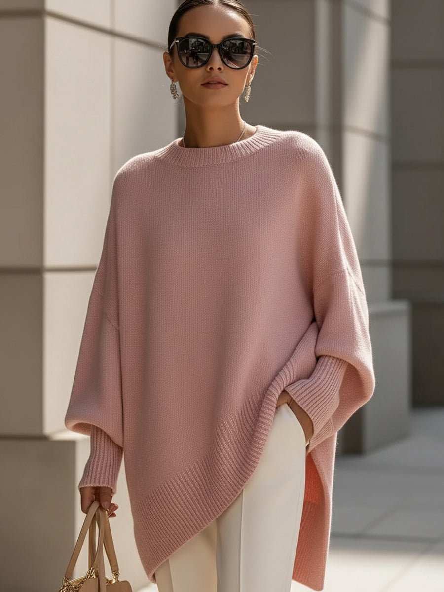 OVERSIZED KNIT PONCHO | FLOWING COMFORT WITH TIMELESS SOPHISTICATION