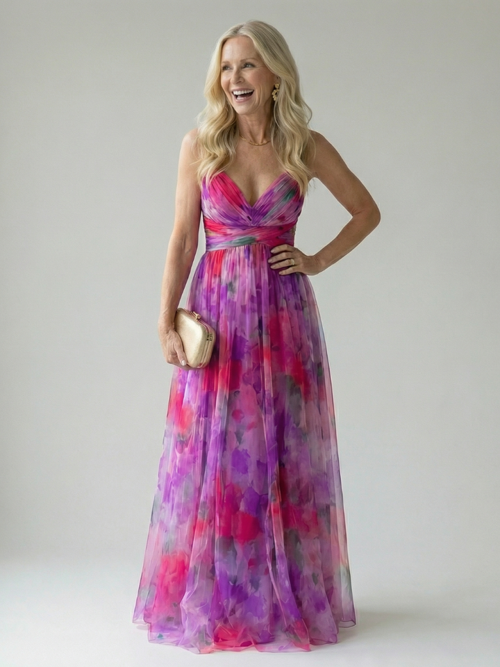 ELEANOR | FORGIVING FIT WRAP MAXI DRESS