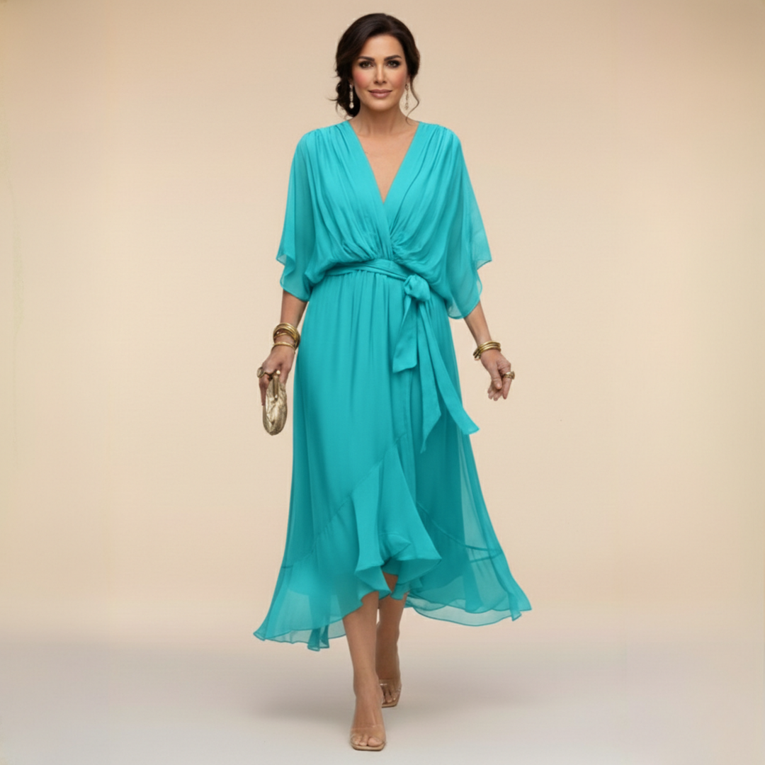 MILDRED | TUMMY COVERAGE MIDI DRESS