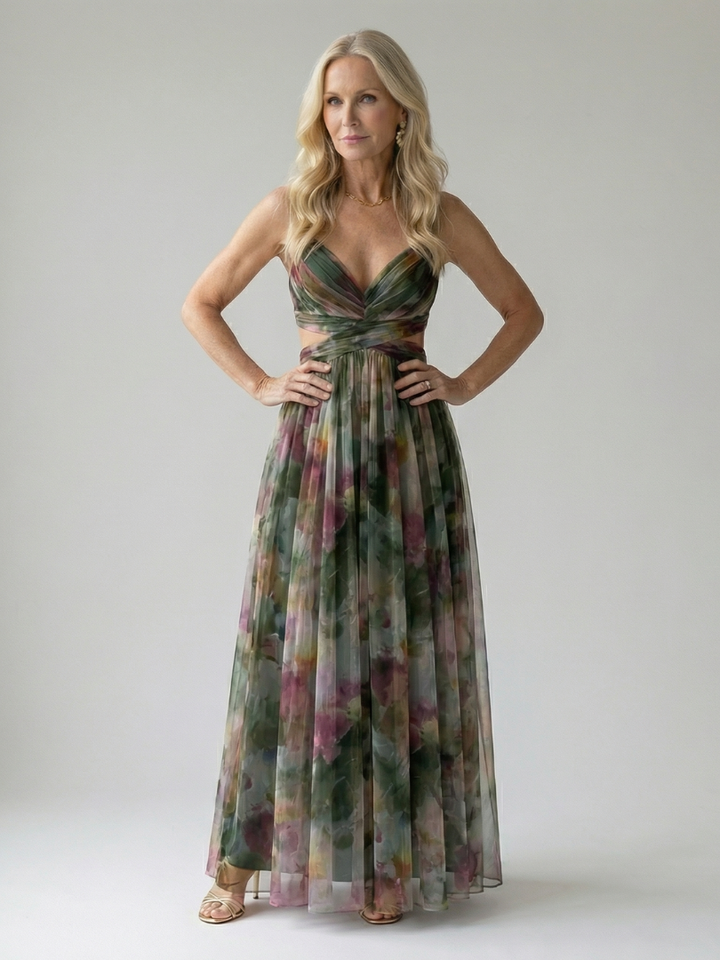 ELEANOR | FORGIVING FIT WRAP MAXI DRESS