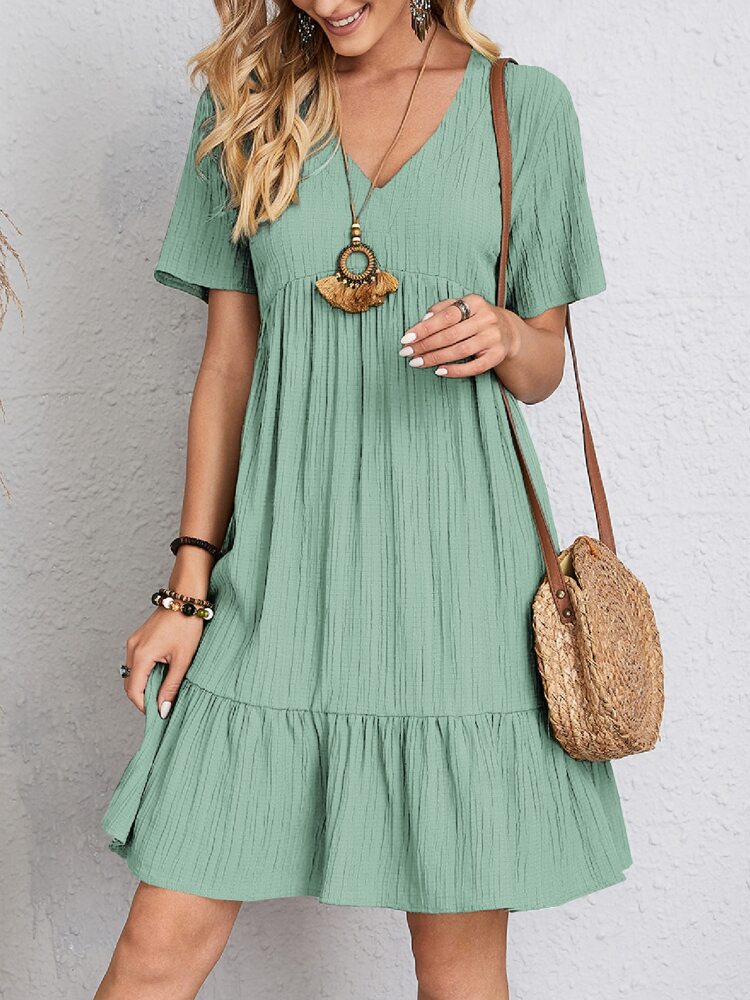 MARLENE | FORGIVING DRAPE TIERED DRESS