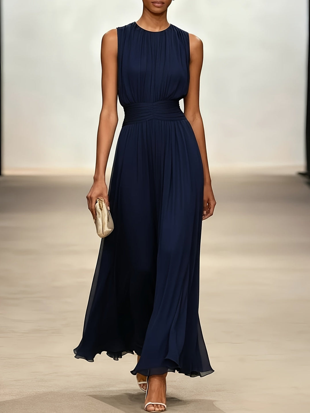 IRENE | SCULPTED SILHOUETTE MAXI DRESS