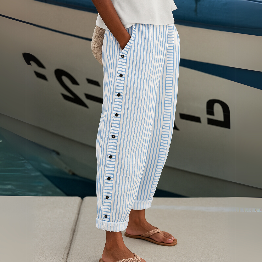 LYDIA | STRIPED HIGH WAIST PANT
