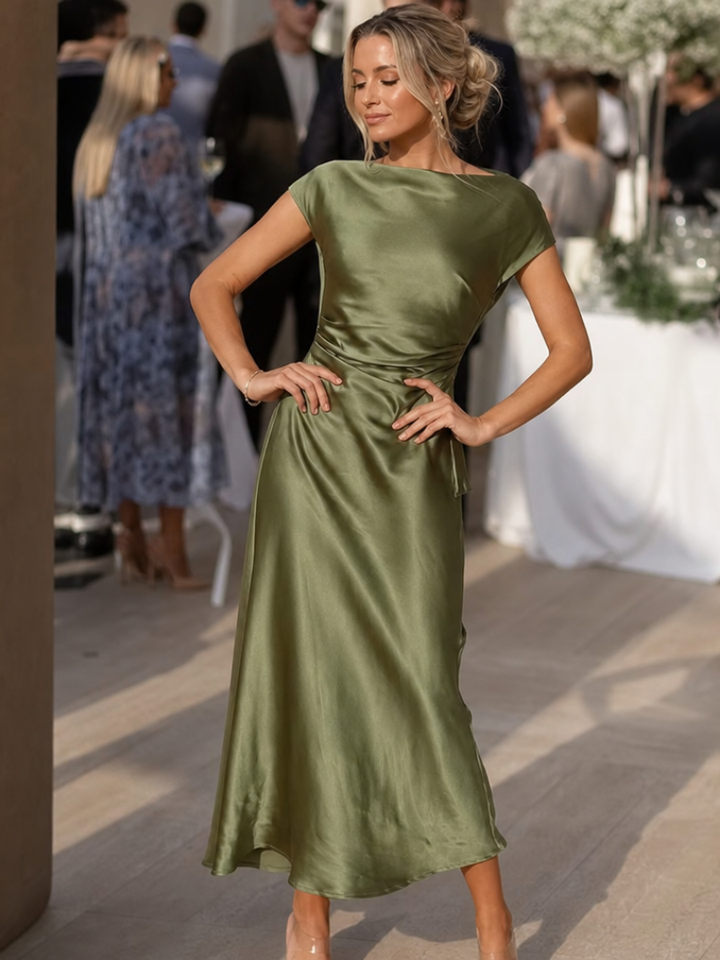 ADELAIDE | SCULPTED SILHOUETTE MIDI DRESS