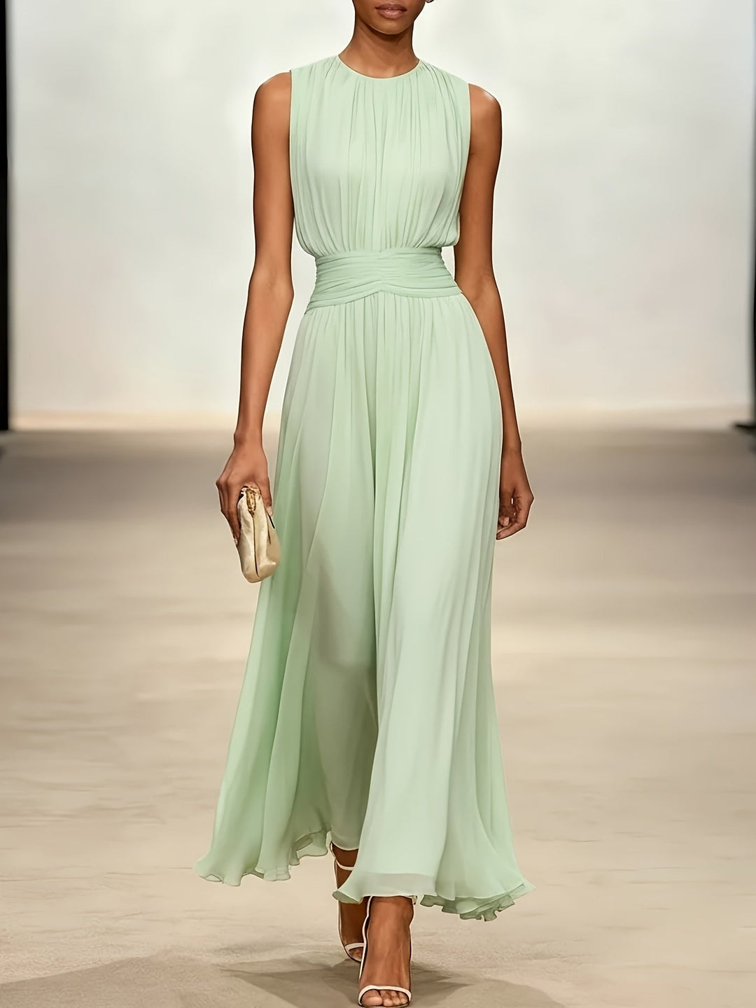 IRENE | SCULPTED SILHOUETTE MAXI DRESS