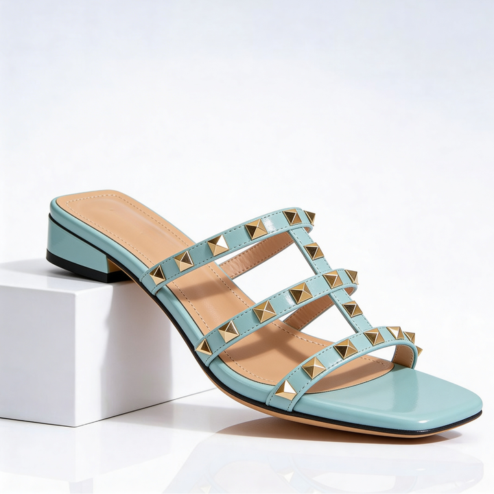 SYLVIA | NO FUSS STUDDED MULE