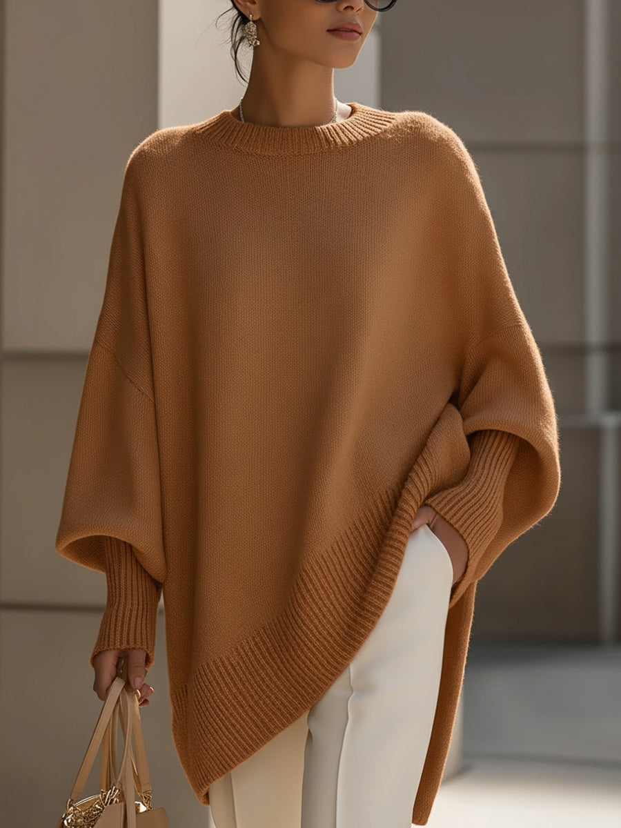 OVERSIZED KNIT PONCHO | EFFORTLESS ELEGANCE WITH COZY GRACE