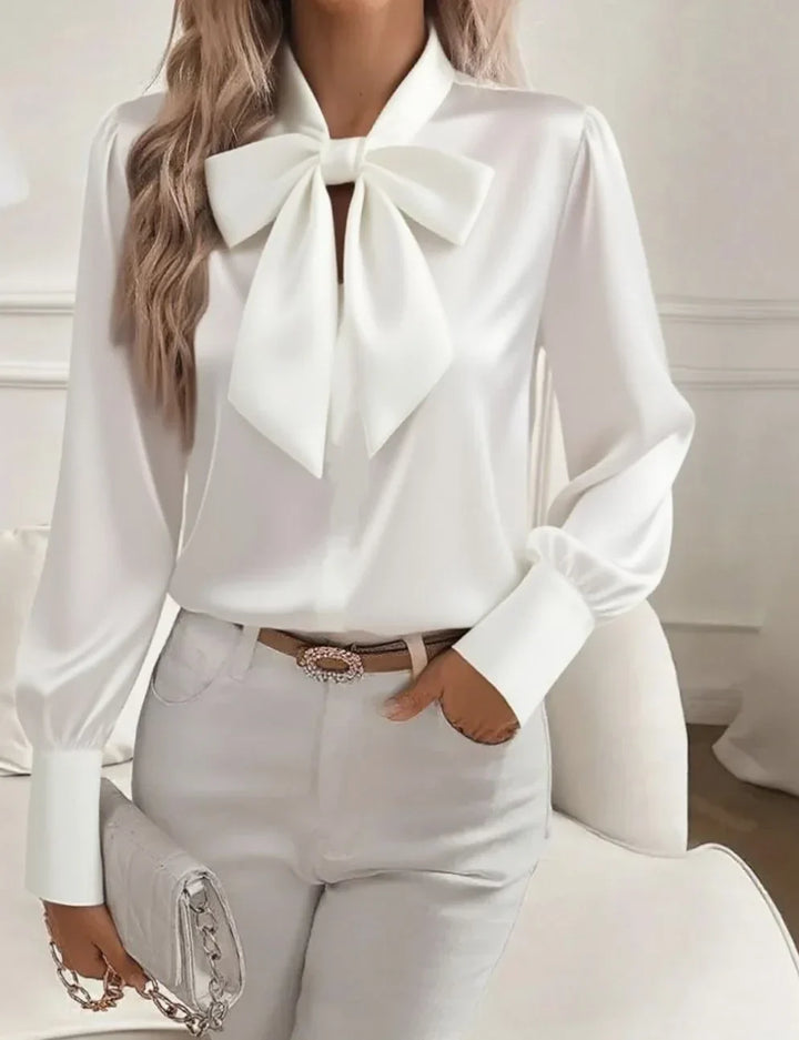 ELOISE BOW BLOUSE | EFFORTLESS LUXURY