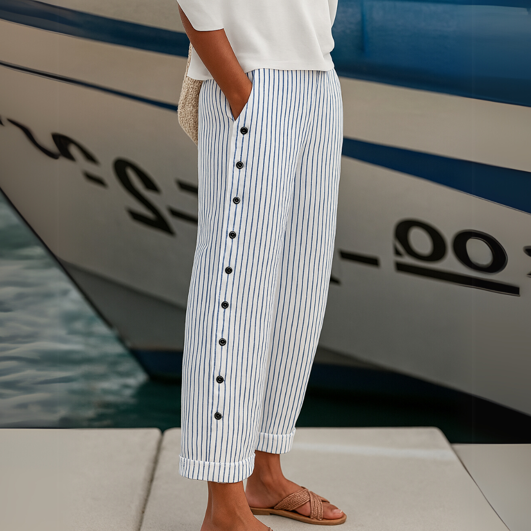 LYDIA | STRIPED HIGH WAIST PANT
