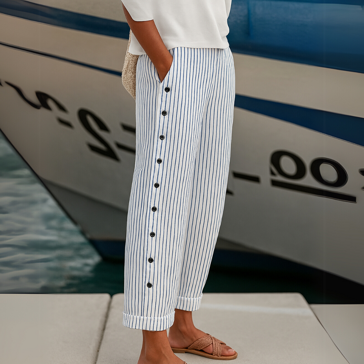 LYDIA | STRIPED HIGH WAIST PANT