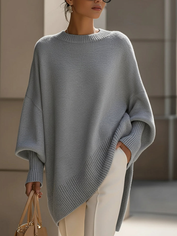 OVERSIZED KNIT PONCHO | FLOWING COMFORT WITH TIMELESS SOPHISTICATION