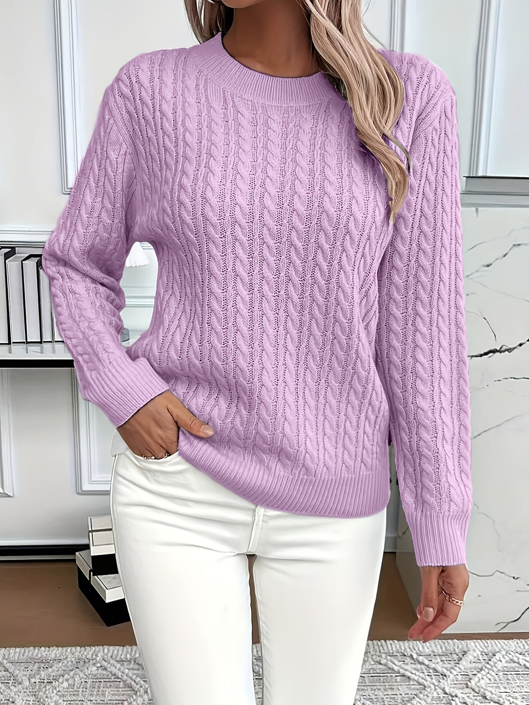 OVERSIZED ROUND-NECK PONCHO | LAID-BACK LUXURY FOR MODERN LIVING