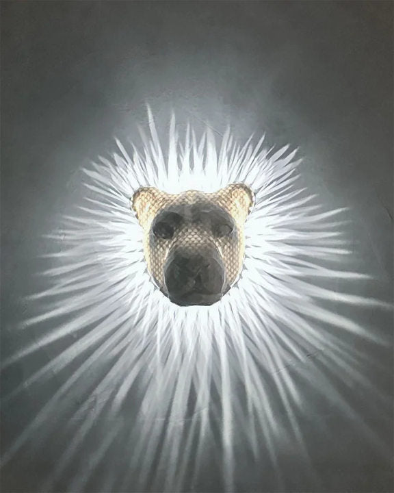 3D Animal Wall Light Owl Eagle Lion Battery Powered Lion 1