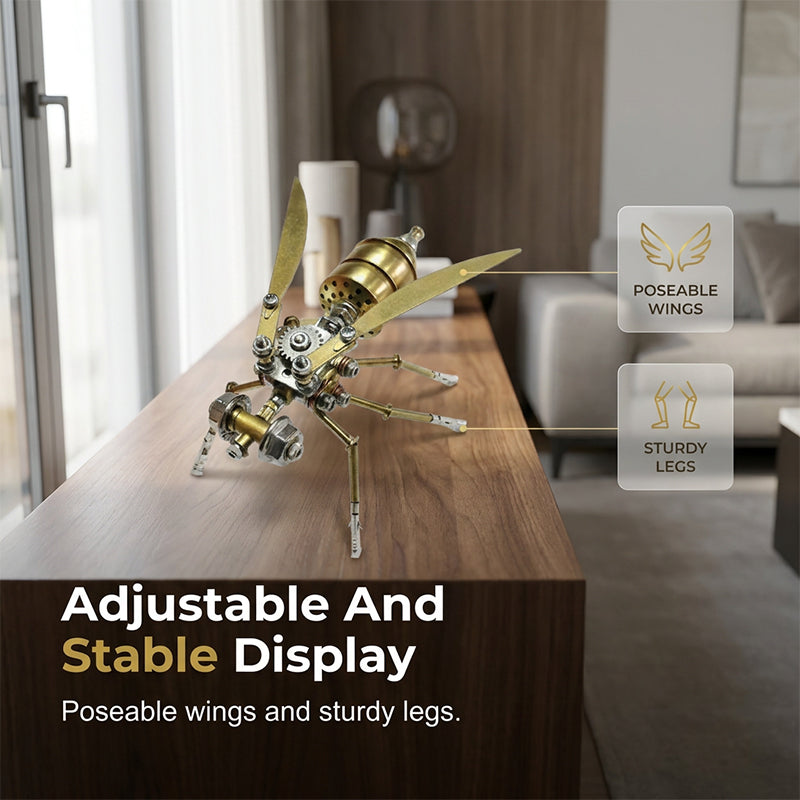 3D Metal Bee Model Kit DIY Assembly Set of 2 3