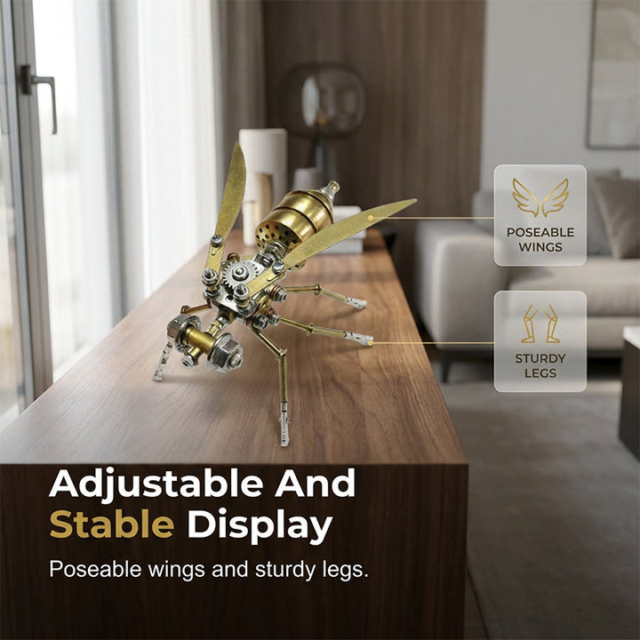 3D Metal Bee Model Kit DIY Assembly Set of 2 3