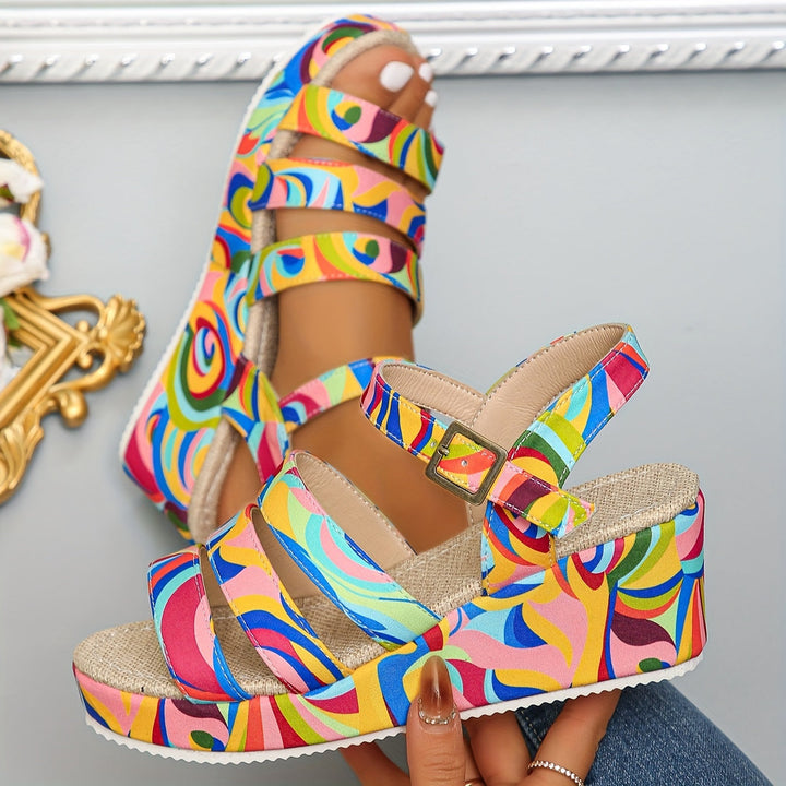 CORA | EASY TRAVEL PLATFORM ANKLE STRAP SANDAL