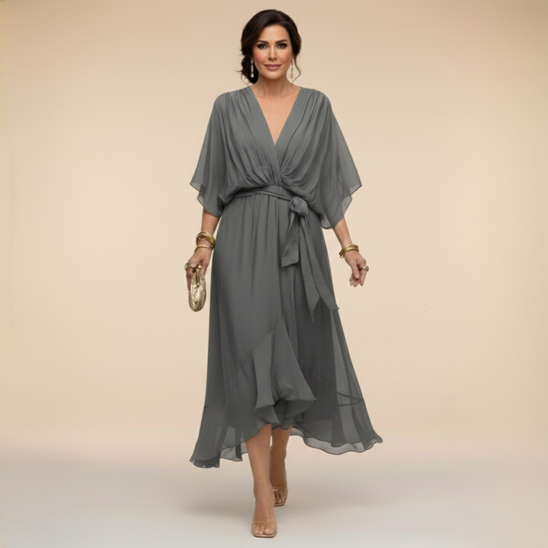 MILDRED | TUMMY COVERAGE MIDI DRESS