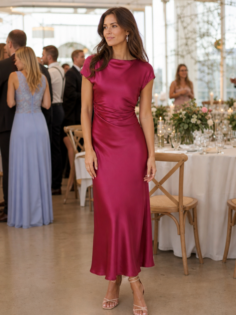 ADELAIDE | SCULPTED SILHOUETTE MIDI DRESS