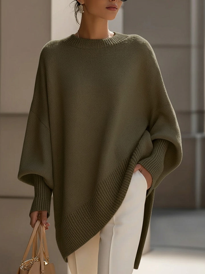 OVERSIZED KNIT PONCHO | FLOWING COMFORT WITH TIMELESS SOPHISTICATION
