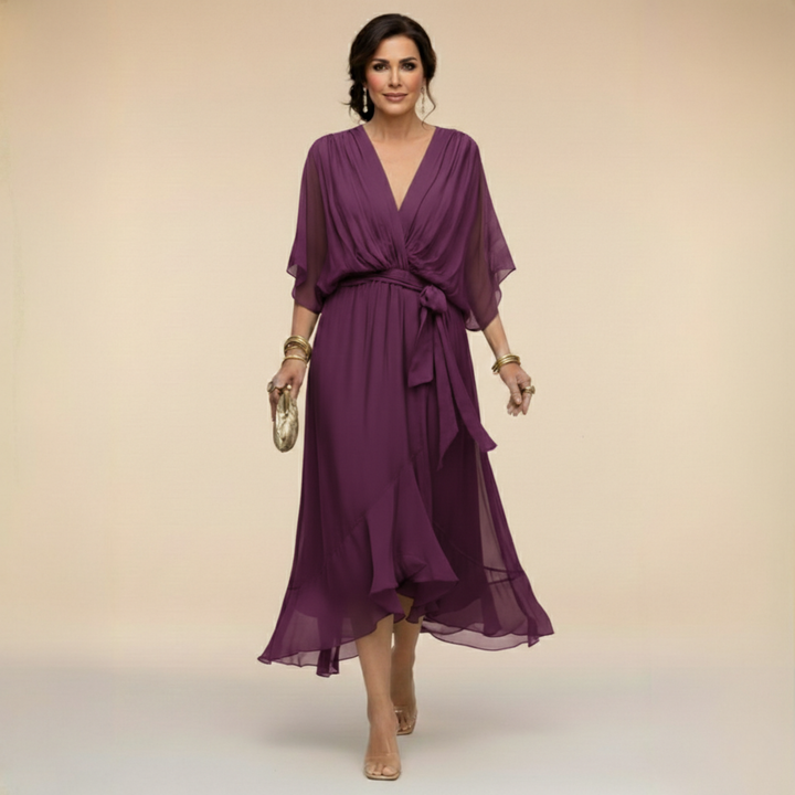 MILDRED | TUMMY COVERAGE MIDI DRESS