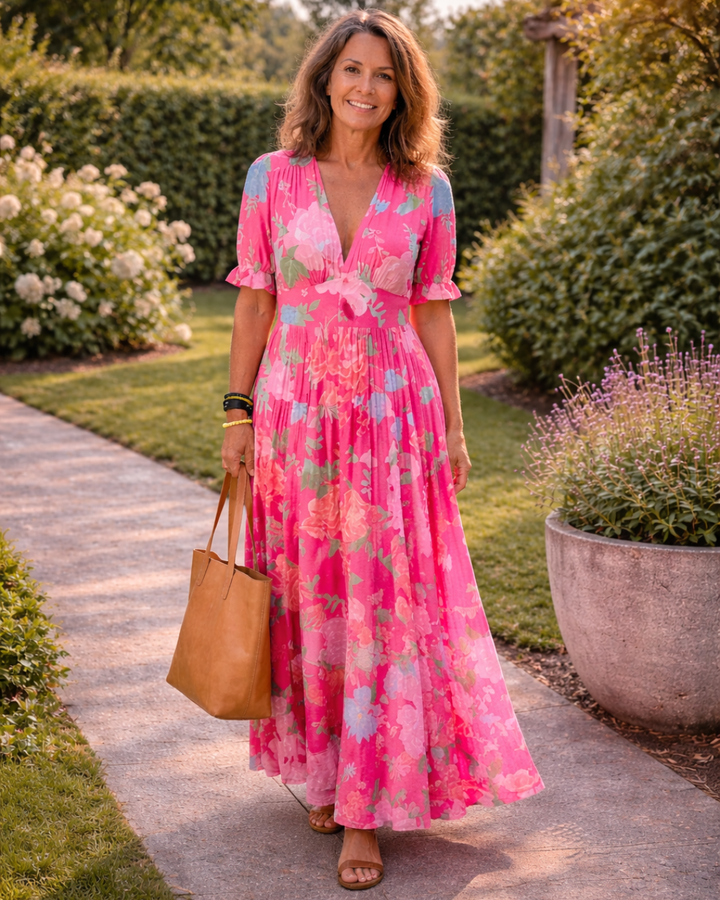 LUCILLE | FORGIVING DRAPE SUMMER DRESS