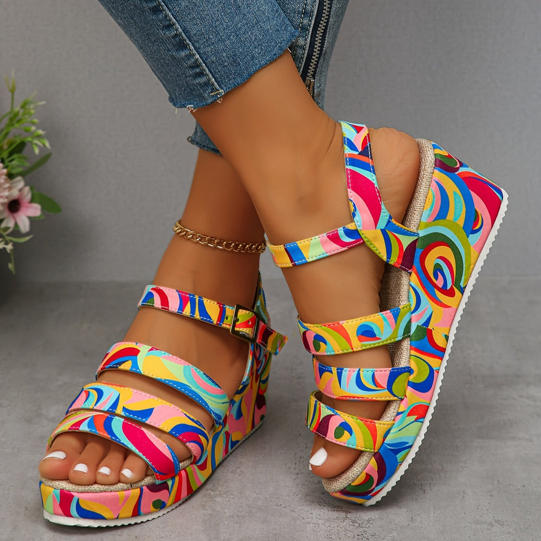 CORA | EASY TRAVEL PLATFORM ANKLE STRAP SANDAL