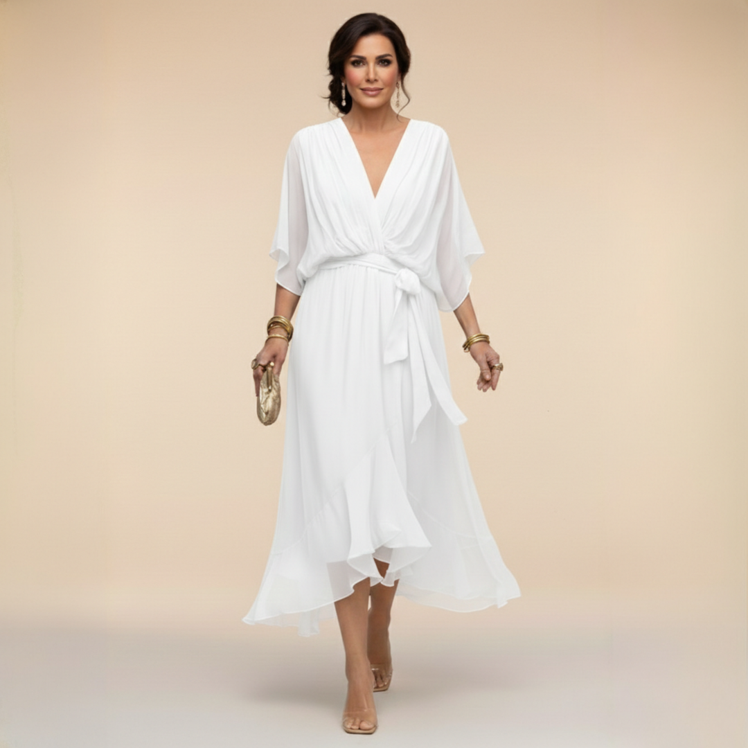 MILDRED | TUMMY COVERAGE MIDI DRESS