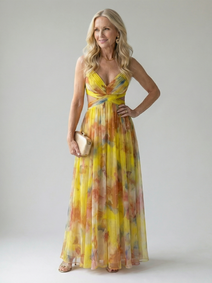 ELEANOR | FORGIVING FIT WRAP MAXI DRESS