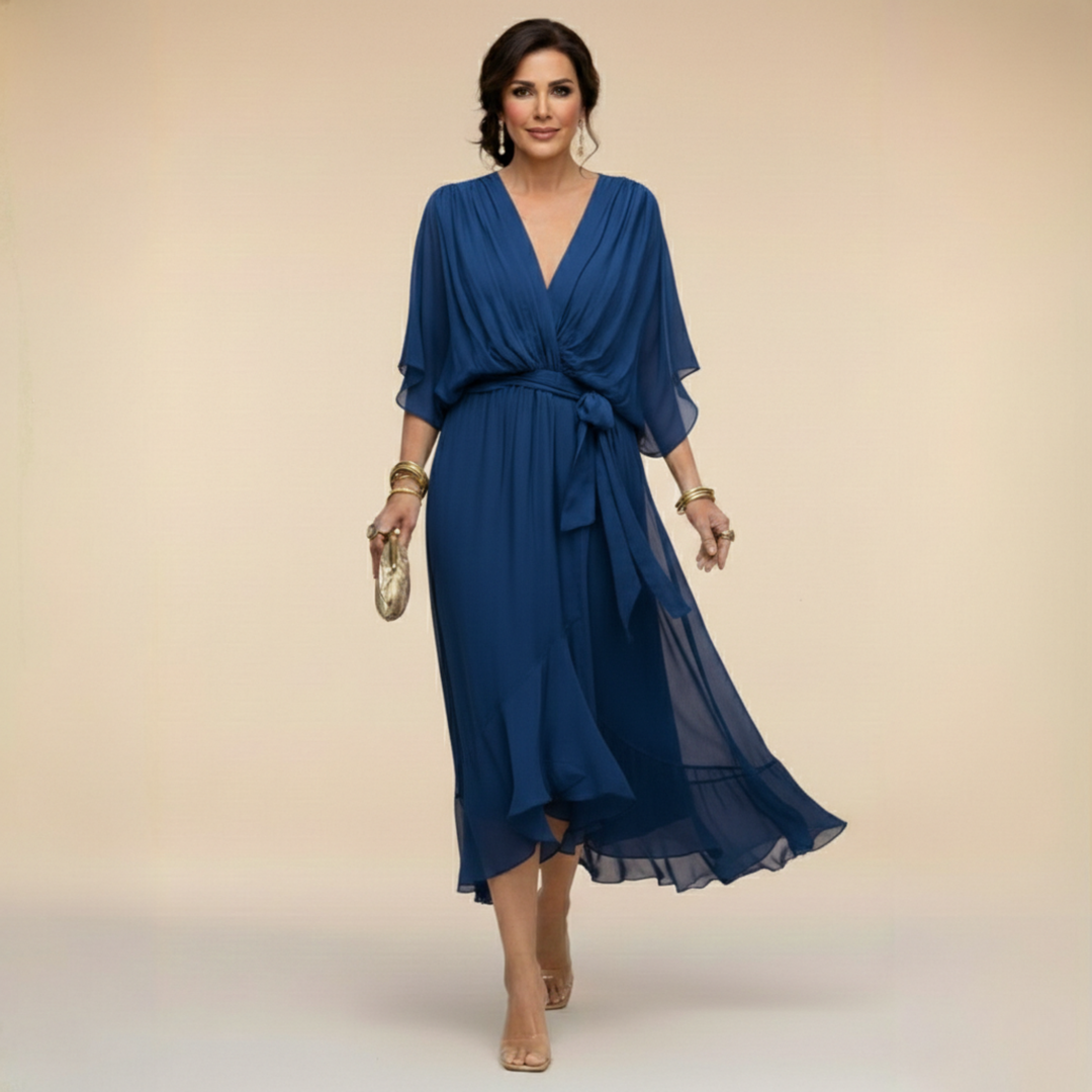 MILDRED | TUMMY COVERAGE MIDI DRESS