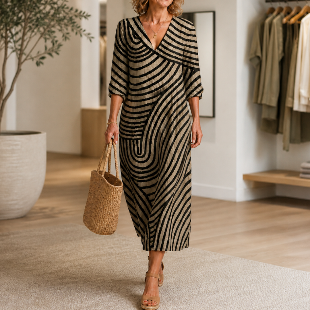 CONSTANCE | STAY COOL LINEN PRINT DRESS