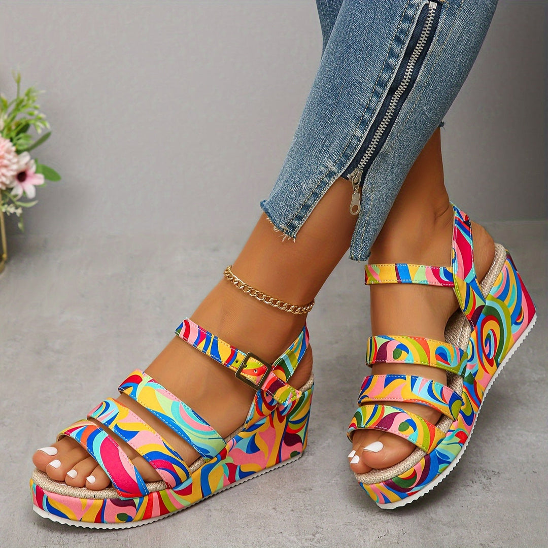 CORA | EASY TRAVEL PLATFORM ANKLE STRAP SANDAL