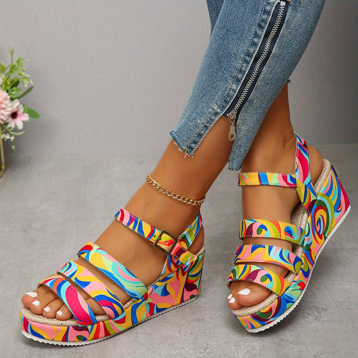 CORA | EASY TRAVEL PLATFORM ANKLE STRAP SANDAL