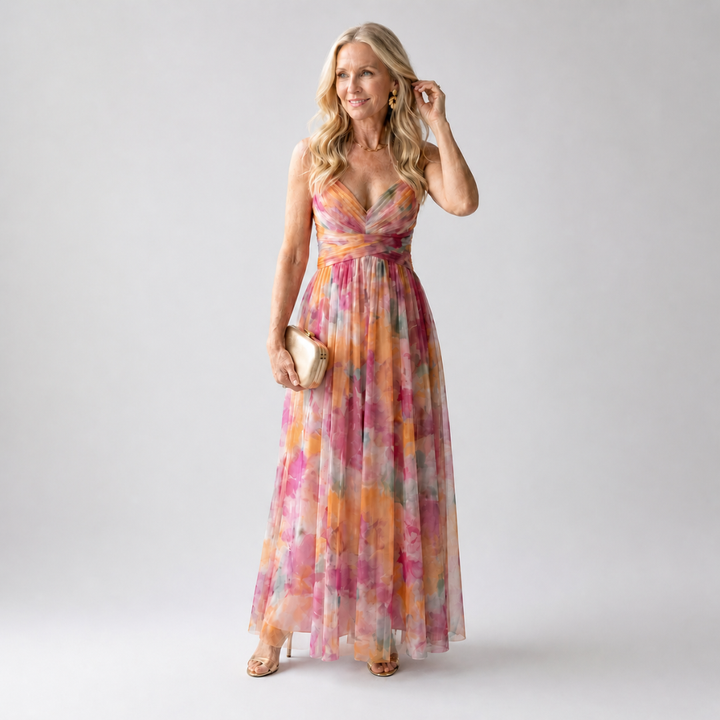 ELEANOR | FORGIVING FIT WRAP MAXI DRESS