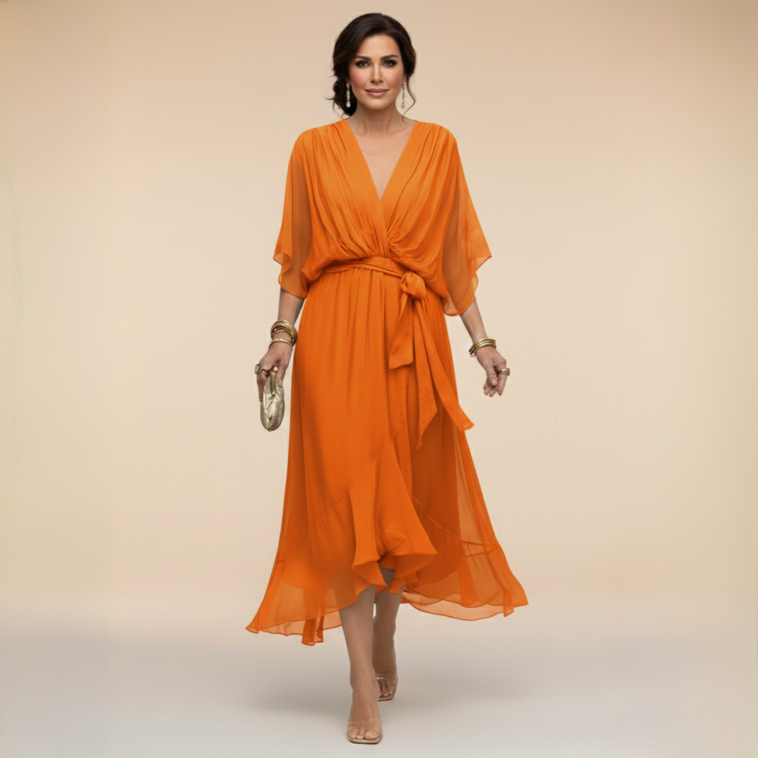 MILDRED | TUMMY COVERAGE MIDI DRESS