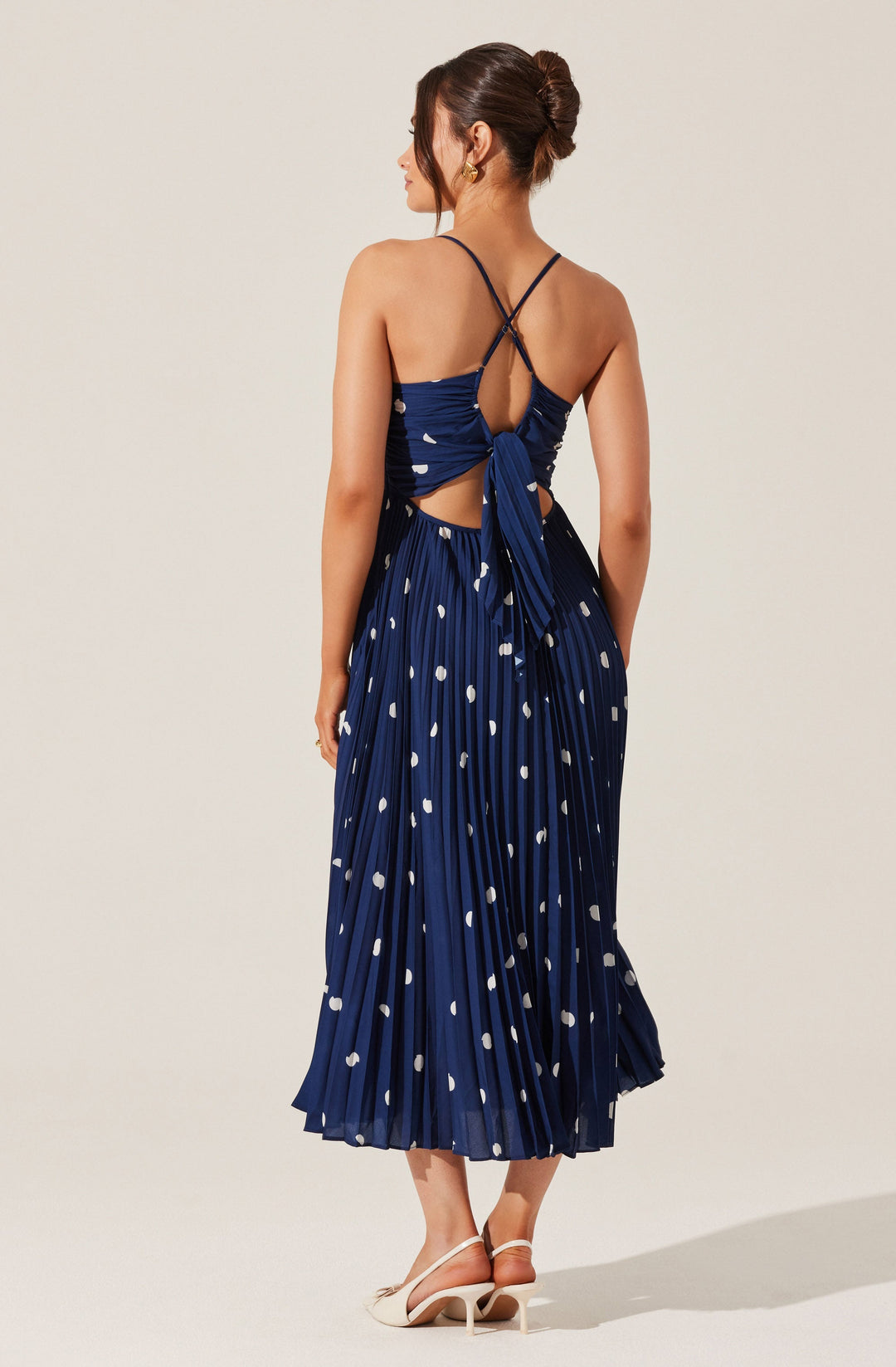 JUNE | STAY COOL FLORAL PLISSÉ MIDI DRESS