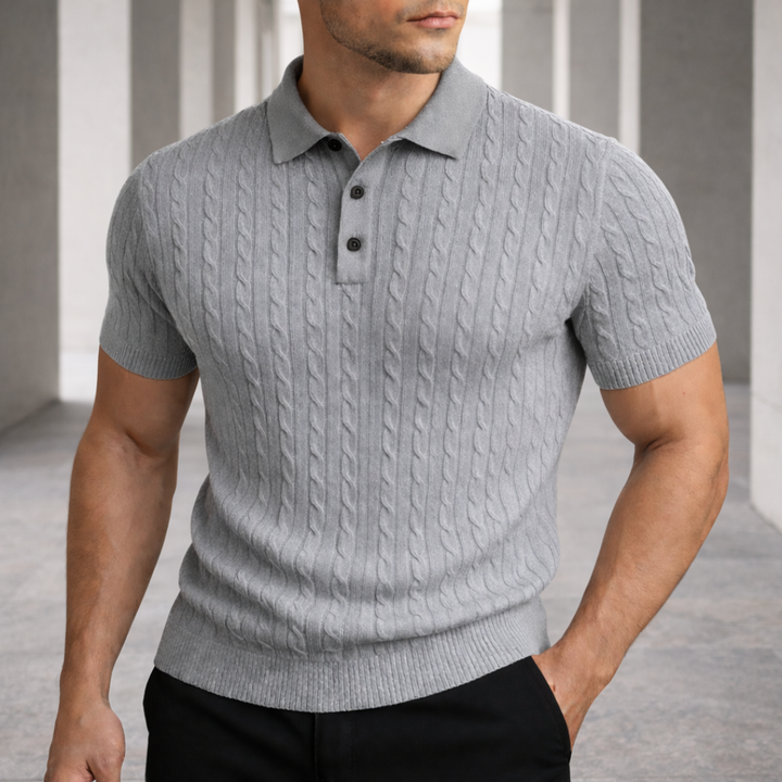 BARNABY TEXTURED KNIT POLO | EFFORTLESS STYLE FOR EVERYDAY WEAR