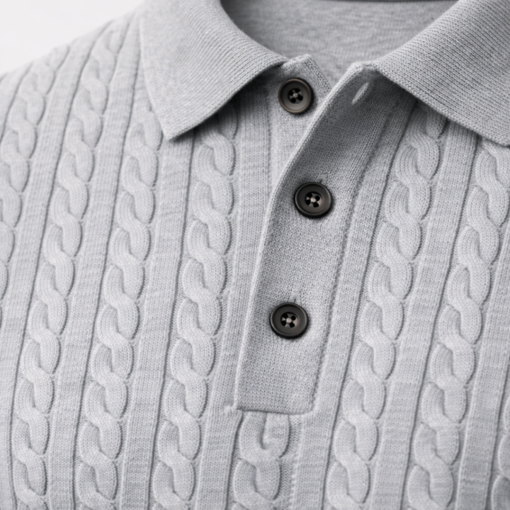 BARNABY TEXTURED KNIT POLO | EFFORTLESS STYLE FOR EVERYDAY WEAR