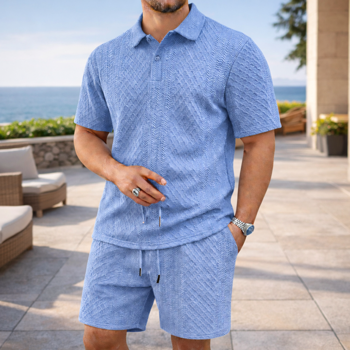 BENJAMIN POLO SHIRT AND SHORTS SET | RELAXED STYLE FOR WARM WEATHER