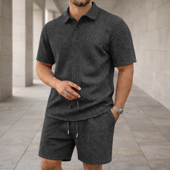 BENJAMIN POLO SHIRT AND SHORTS SET | RELAXED STYLE FOR WARM WEATHER