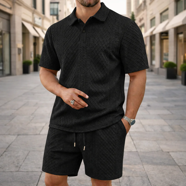 BENJAMIN POLO SHIRT AND SHORTS SET | RELAXED STYLE FOR WARM WEATHER