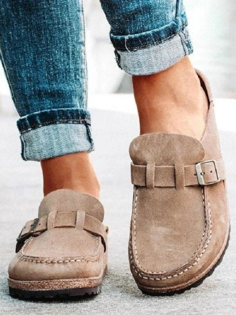 BEATRIX | NO FUSS SUEDE MULE