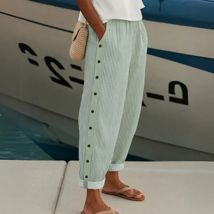 LYDIA | STRIPED HIGH WAIST PANT