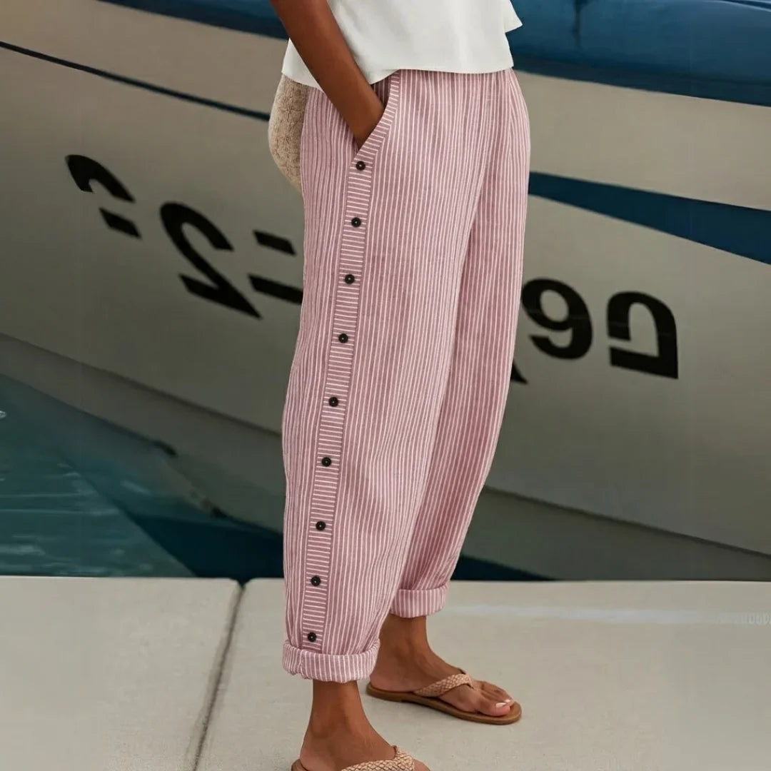 LYDIA | STRIPED HIGH WAIST PANT