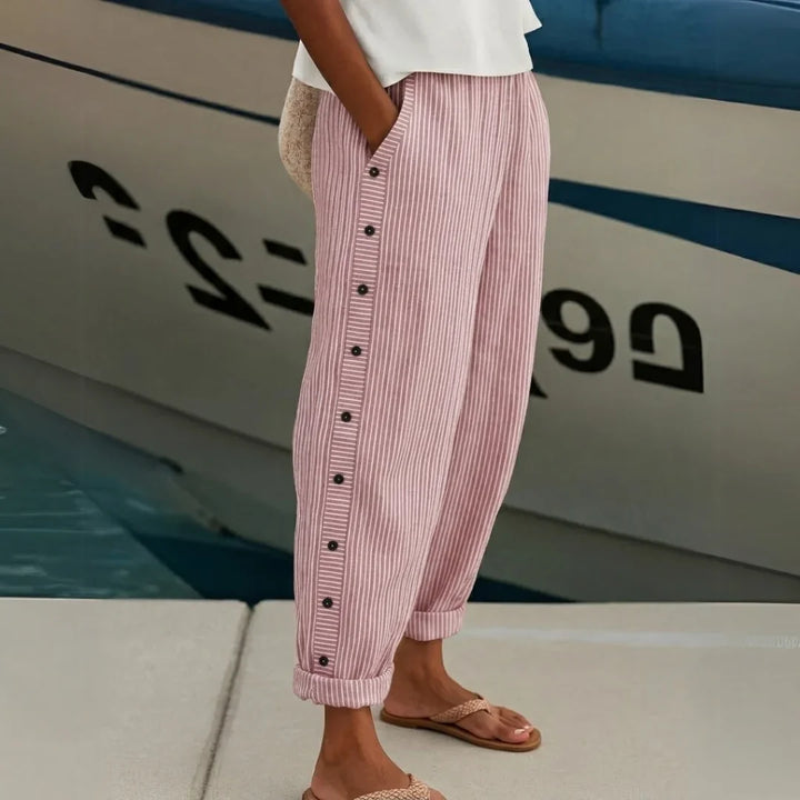 LYDIA | STRIPED HIGH WAIST PANT