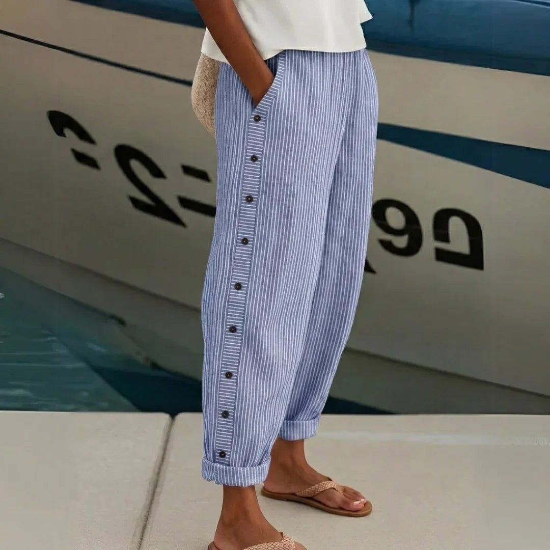 LYDIA | STRIPED HIGH WAIST PANT