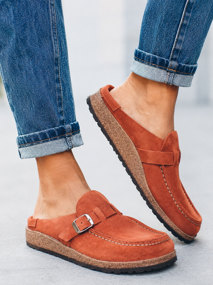 BEATRIX | NO FUSS SUEDE MULE
