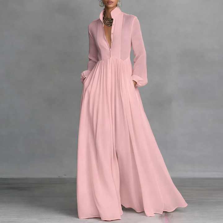 OLIVE | TUMMY COVERAGE FLOW MAXI DRESS