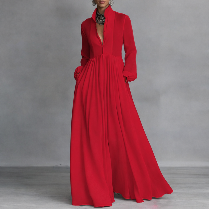 OLIVE | TUMMY COVERAGE FLOW MAXI DRESS