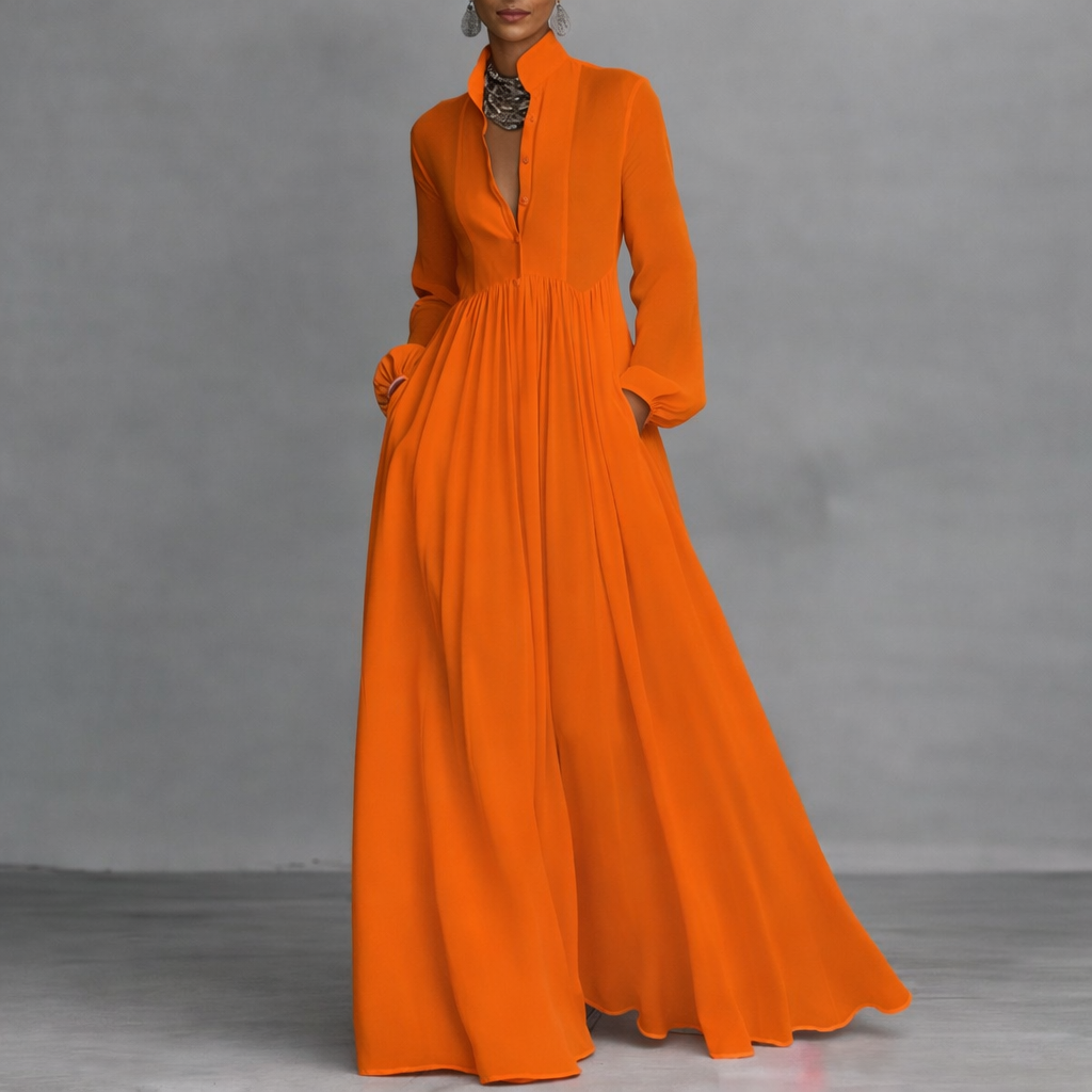 OLIVE | TUMMY COVERAGE FLOW MAXI DRESS